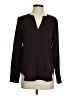 J.Crew Collection 100% Polyester Burgundy Long Sleeve Blouse Size 2 - photo 1