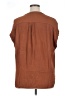 Orvis 100% Rayon Brown Short Sleeve Blouse Size XL - photo 2