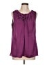Violet & Claire 100% Polyester Purple Sleeveless Blouse Size L - photo 1