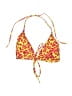 Unbranded Print Yellow Swimsuit Top Size M - photo 2