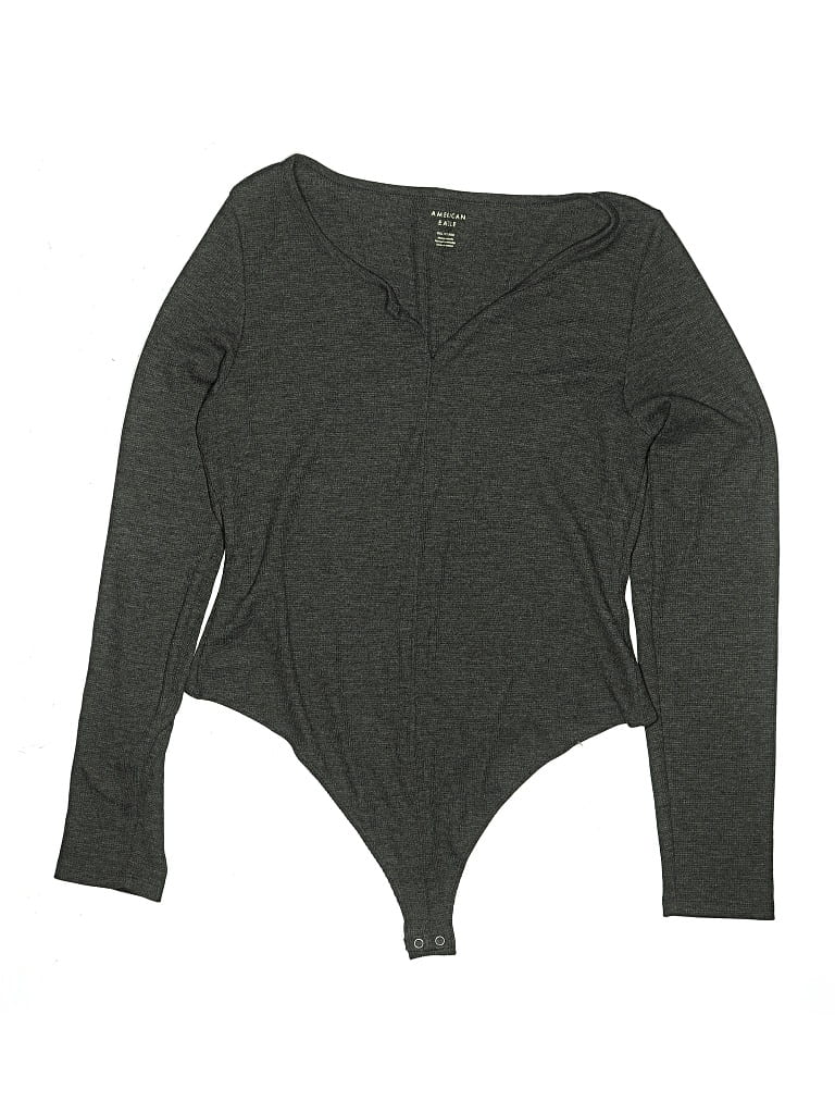 Pre-owned American Eagle Outfitters Bodysuit In Gray