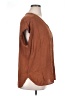 Orvis 100% Rayon Brown Short Sleeve Blouse Size XL - photo 4