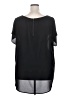 Torrid 100% Polyester Black Short Sleeve Blouse Size 3X Plus (3) - photo 2