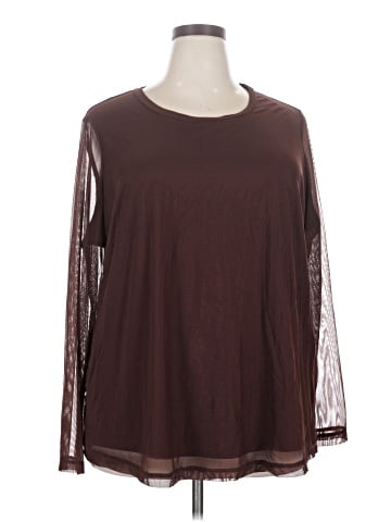 Nina Leonard Long Sleeve Top (view 1)