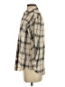 BELLA ELLA Plaid Tan Long Sleeve Button-Down Shirt Size S - photo 5