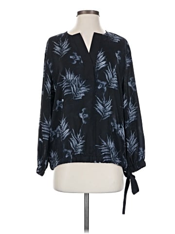 Lafayette 148 New York Long Sleeve Silk Top (view 1)