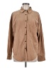 MIHOLL 100% Polyester Solid Brown Long Sleeve Blouse Size M - photo 1