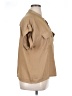 Banana Republic 100% Polyester Tan Short Sleeve Blouse Size XL - photo 4