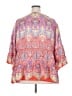 John Mark Pink 3/4 Sleeve Blouse Size 3X - photo 2