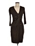 Bailey 44 Stripes Brown Casual Dress Size M - photo 1
