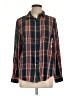 SO Plaid Black Long Sleeve Button-Down Shirt Size L - photo 1