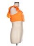 Unbranded 100% Polyester Orange Short Sleeve Top Size L - photo 4