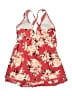 Torrid Floral Red Swimsuit Cover Up Size 2X Plus (2) - photo 2