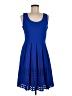 Brixon Ivy Solid Blue Cocktail Dress Size M - photo 1