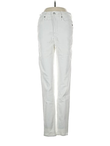 Madewell 10" High-Rise Skinny Jeans in Pure White (view 1)