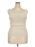 Le Lis 100% Acrylic Ivory Tan Pullover Sweater Size M - photo 1
