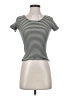 Assorted Brands Stripes Ivory Short Sleeve T-Shirt Size XS - photo 1