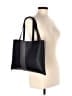 Unbranded 100% Leather Color Block Black Gray Leather Tote One size - photo 2