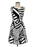 Everly 100% Polyester Graphic Multi Color Gray Cocktail Dress Size S - photo 1