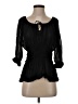 Boston Proper Black 3/4 Sleeve Blouse Size S - photo 1