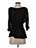 Boston Proper Black 3/4 Sleeve Blouse Size S - photo 2