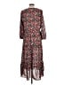 Zara 100% Polyester Paisley Red Casual Dress Size L - photo 2