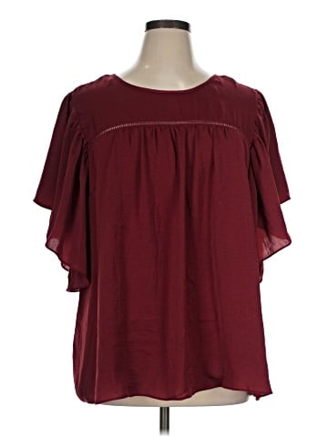 City Chic Short Sleeve Blouse (view 1)