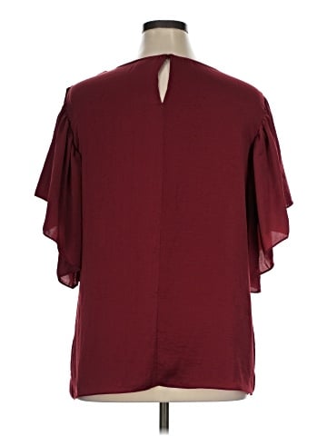 City Chic Short Sleeve Blouse (view 2)