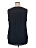 Vince Camuto 100% Polyester Blue Sleeveless Blouse Size XL - photo 2