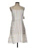 SO 100% Rayon Stripes White Casual Dress Size L - photo 1