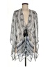 Calypso St. Barth 100% Silk Gray Kimono Size Med (1) - photo 1