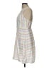 SO 100% Rayon Stripes White Casual Dress Size L - photo 5