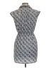 Peppermint 100% Polyester Paisley Gray Casual Dress Size L - photo 2
