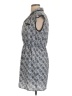 Peppermint 100% Polyester Paisley Gray Casual Dress Size L - photo 5