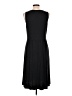 L.L.Bean Solid Black Casual Dress Size L - photo 2