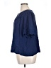 Westbound 100% Rayon Blue Short Sleeve Blouse Size 1X - photo 5