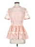 Alexis 100% Polyester Pink Short Sleeve Top Size M - photo 1