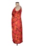 Taylor 100% Polyester Tropical Orange Cocktail Dress Size 8 - photo 5