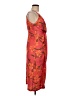 Taylor 100% Polyester Tropical Orange Cocktail Dress Size 8 - photo 4