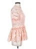 Alexis 100% Polyester Pink Short Sleeve Top Size M - photo 4