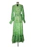 Hanifa 100% Polyester Green Casual Dress Size L - photo 2