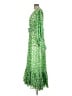 Hanifa 100% Polyester Green Casual Dress Size L - photo 5