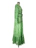 Hanifa 100% Polyester Green Casual Dress Size L - photo 4
