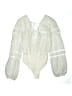 Blue Blush 100% Polyester Ivory Long Sleeve Blouse Size L - photo 2
