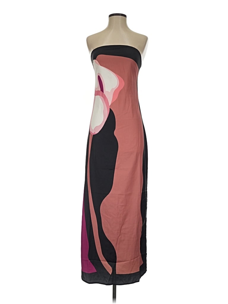 Pre-owned Assorted Brands Cocktail Dress In Burgundy