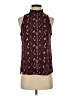 Allison Joy Burgundy Sleeveless Blouse Size XS - photo 1