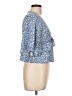 Easel 100% Rayon Blue 3/4 Sleeve Blouse Size L - photo 4