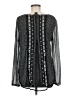 Lucky Brand 100% Polyester Black Long Sleeve Blouse Size L - photo 2