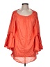 Elan 100% Rayon Orange 3/4 Sleeve Blouse One size - photo 1