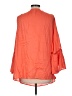 Elan 100% Rayon Orange 3/4 Sleeve Blouse One size - photo 2